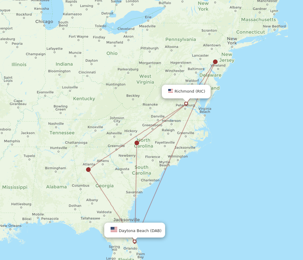 RIC-DAB flight routes
