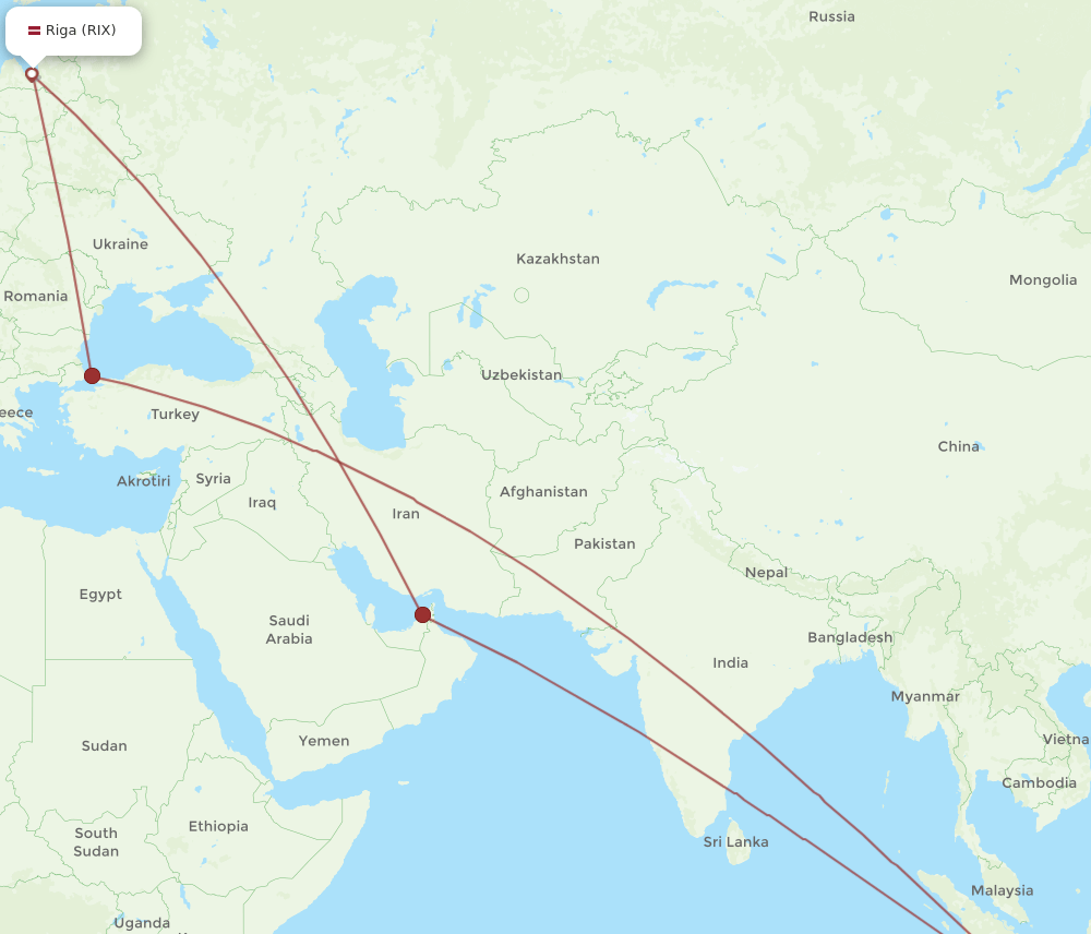 RIX-CGK flight routes