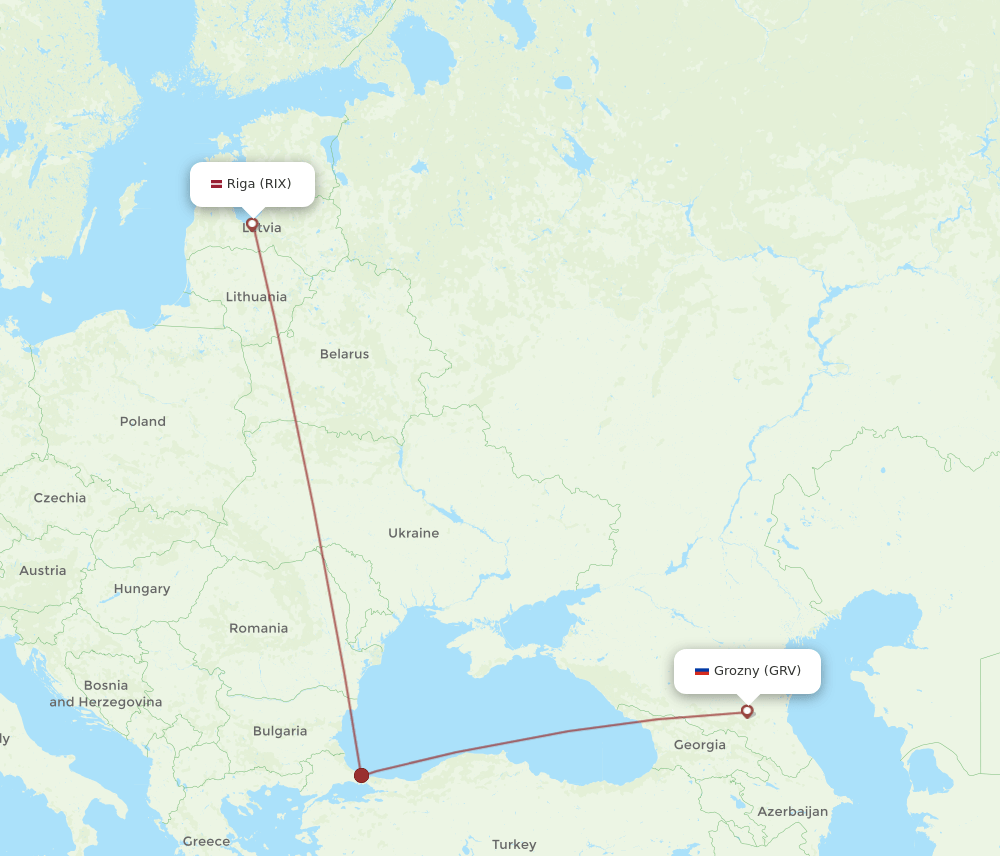 RIX-GRV flight routes
