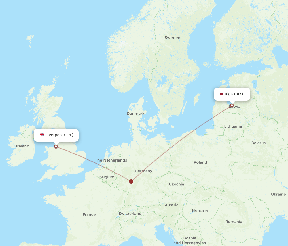 RIX-LPL flight routes