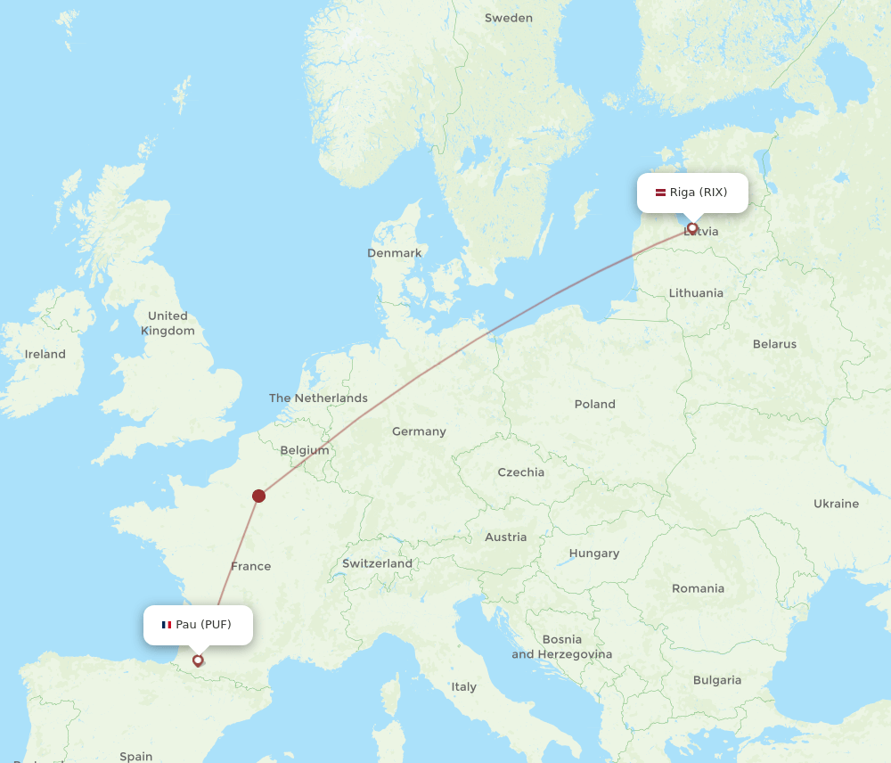 RIX-PUF flight routes