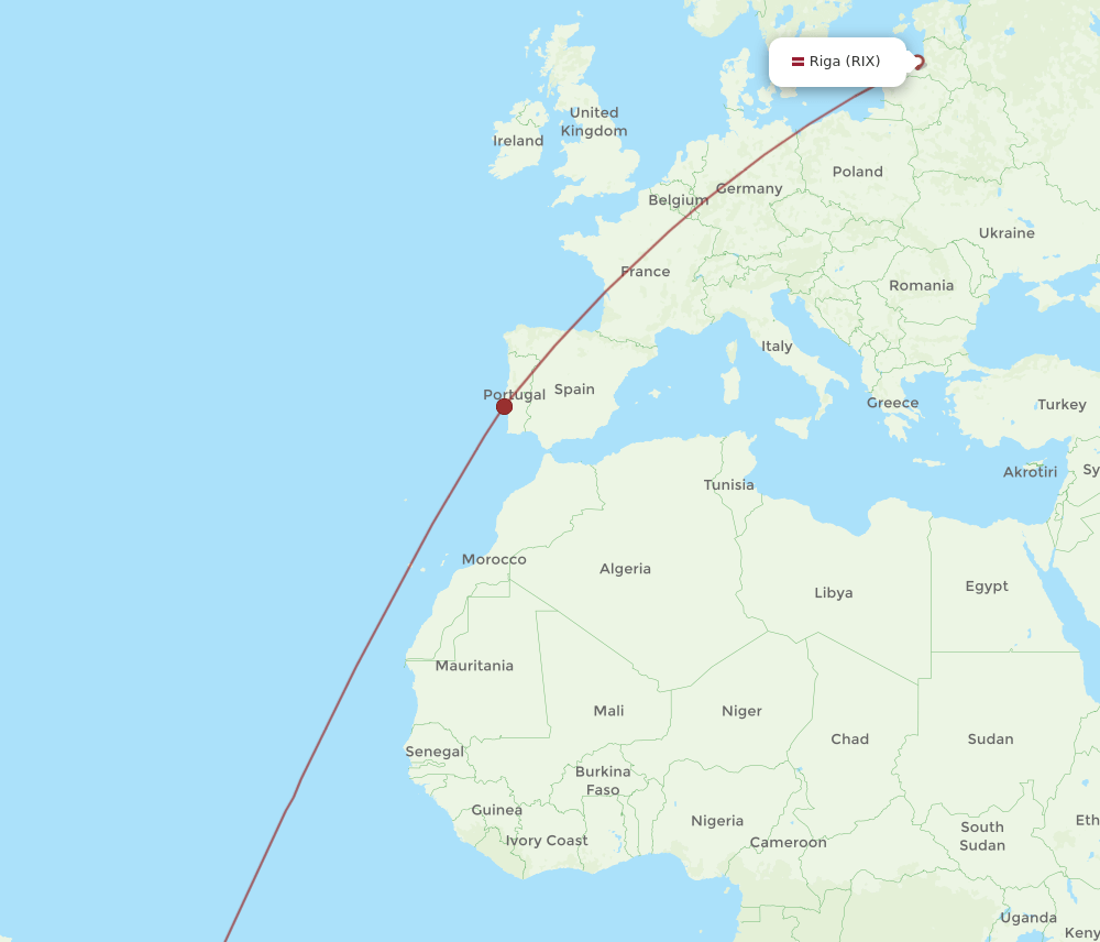 RIX-REC flight routes