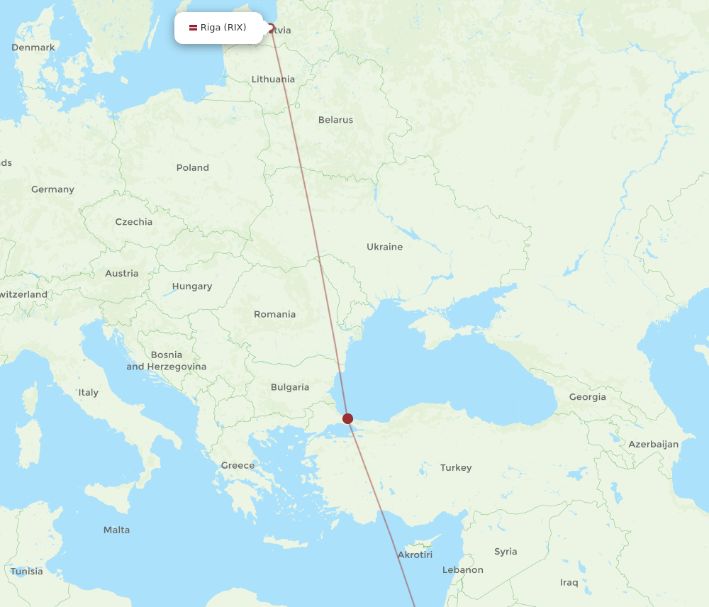 RIX-SSH flight routes