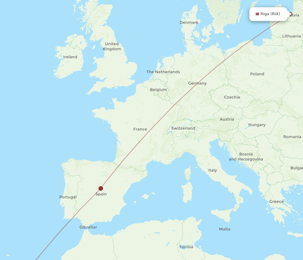 RIX-TFN flight routes