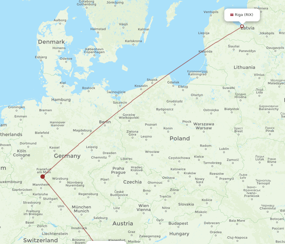 RIX-TRS flight routes