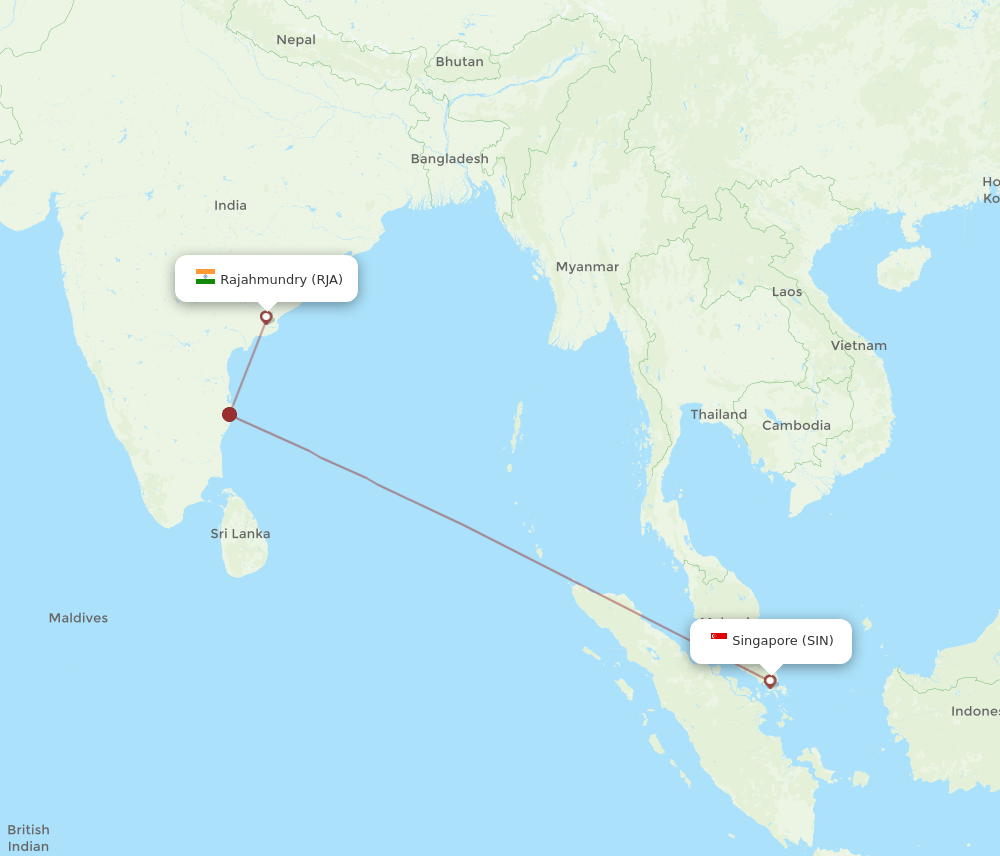 RJA-SIN flight routes