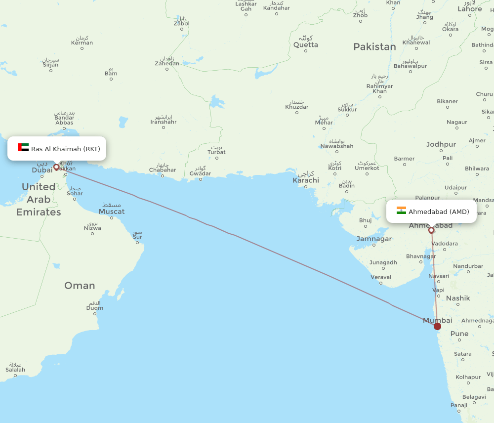 RKT-AMD flight routes