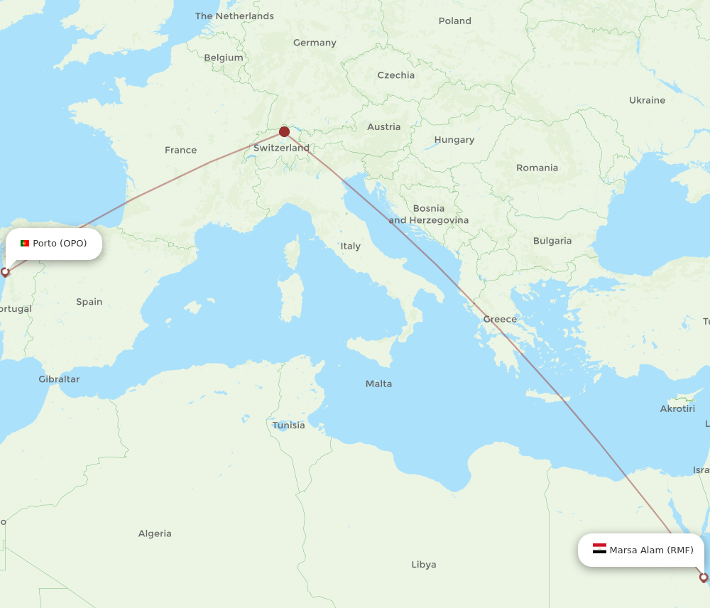 RMF-OPO flight routes