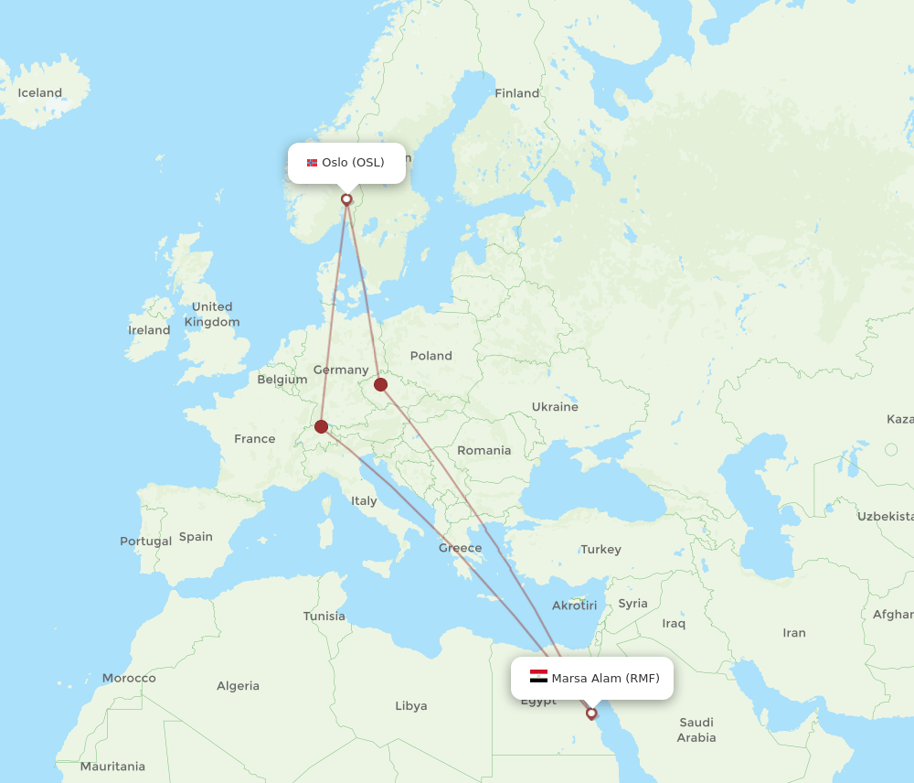 RMF-OSL flight routes
