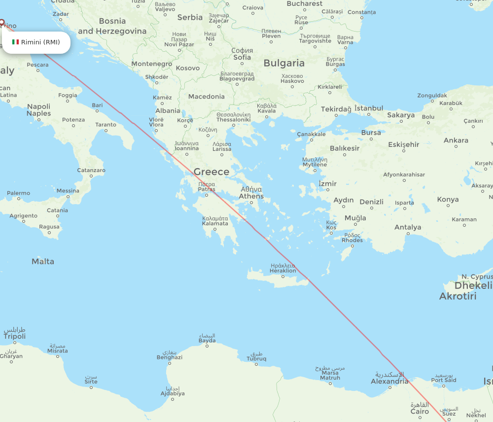 RMI to SSH flights and routes map