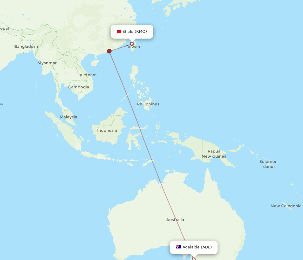 RMQ-ADL flight routes