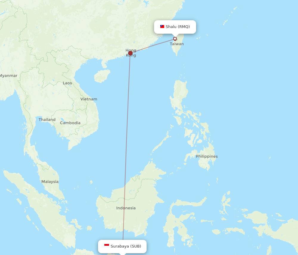RMQ-SUB flight routes