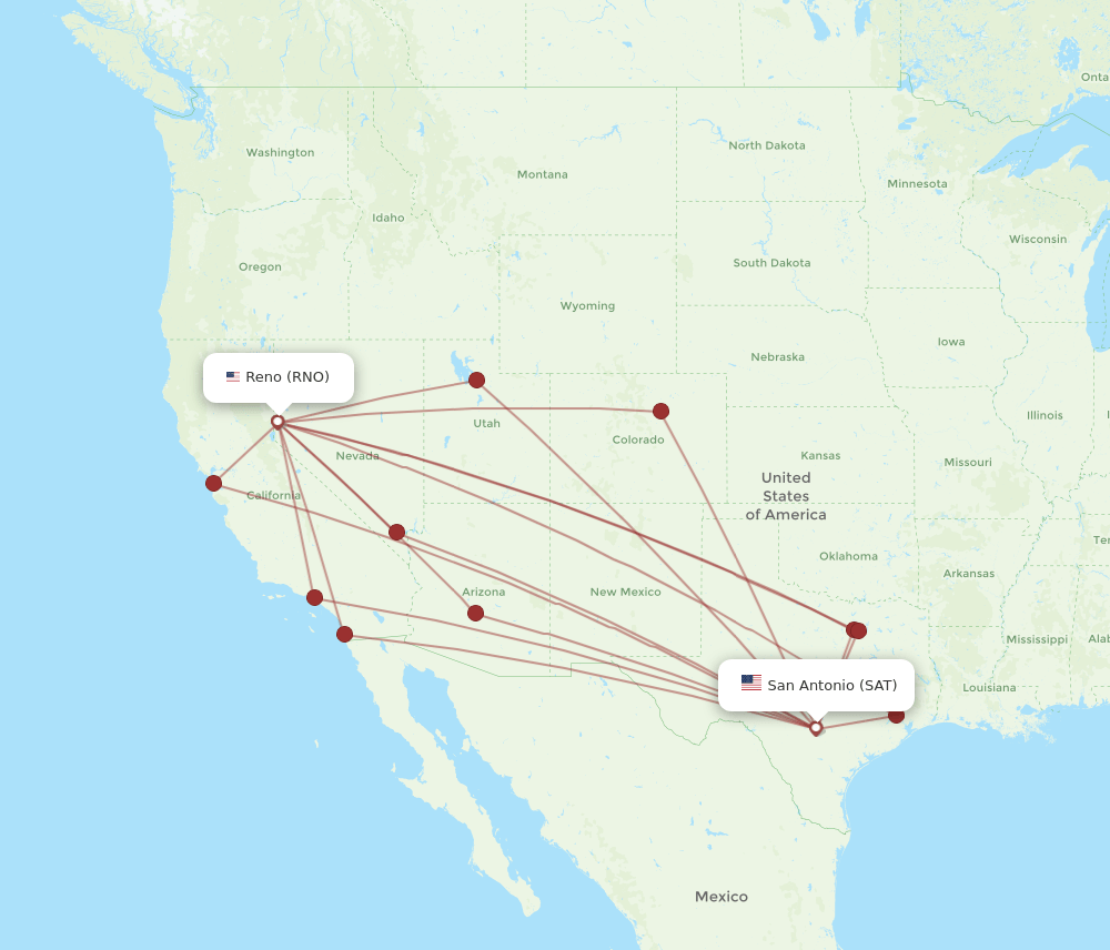 RNO-SAT flight routes
