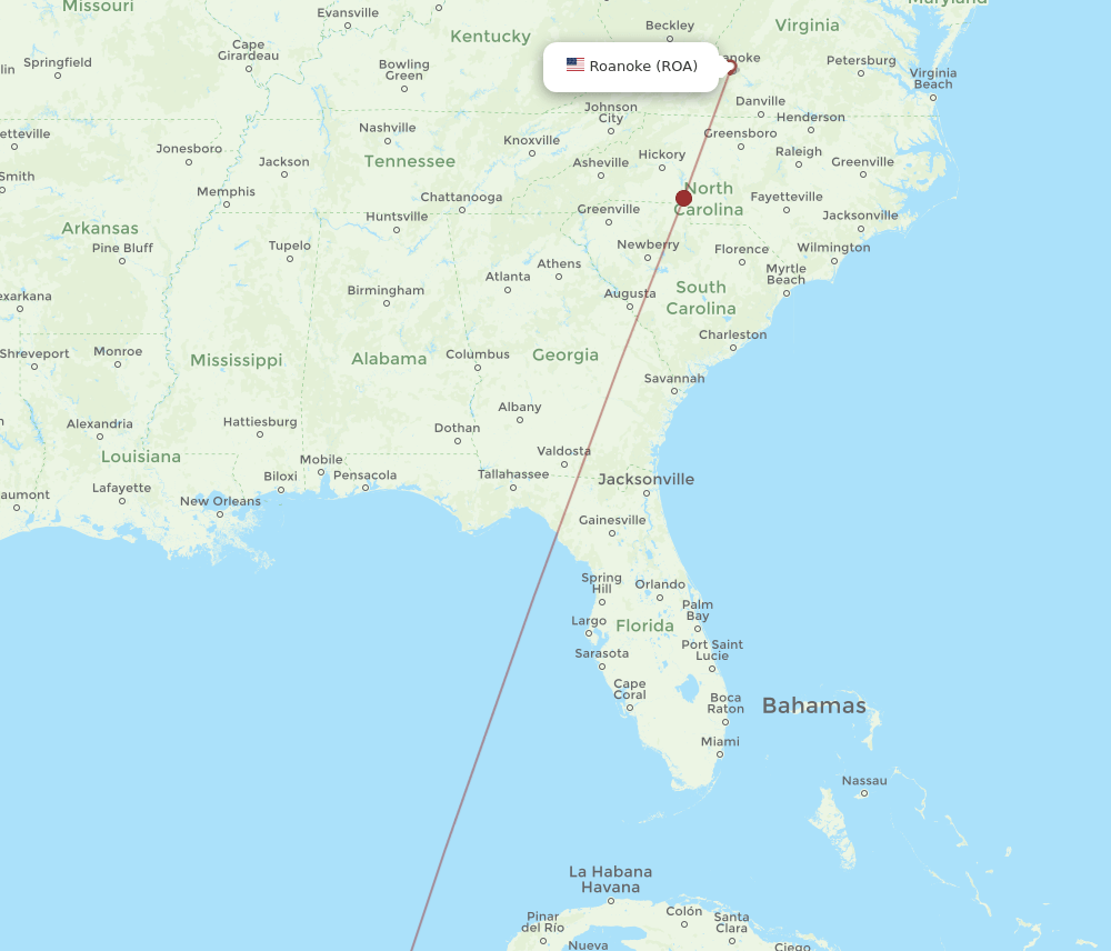ROA-CZM flight routes