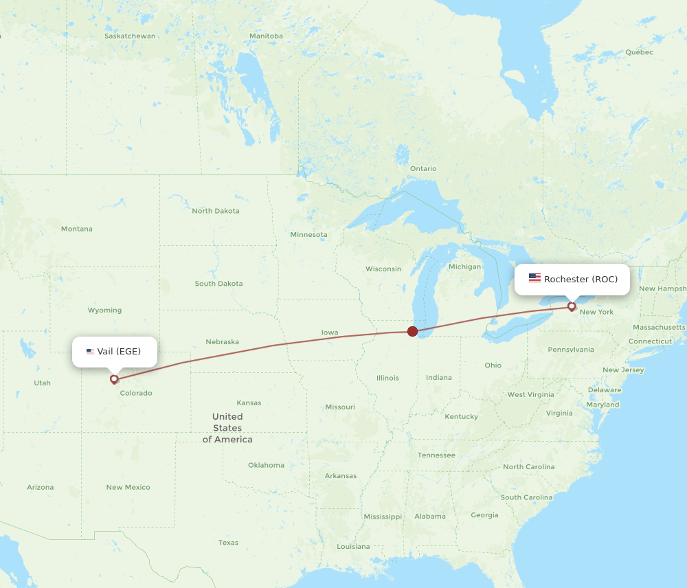 ROC-EGE flight routes