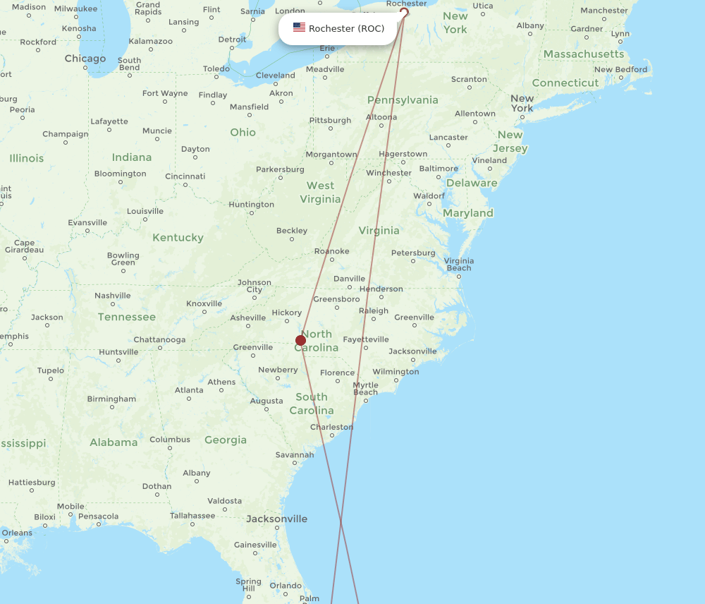 ROC-FPO flight routes