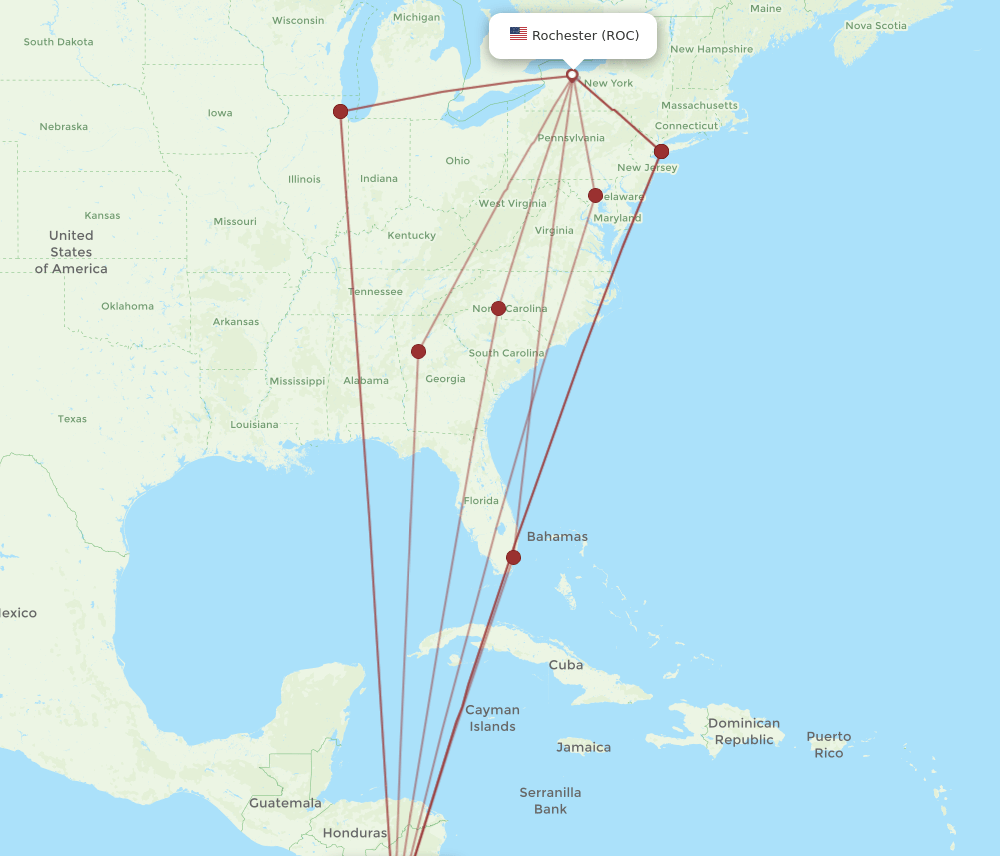 ROC-LIR flight routes