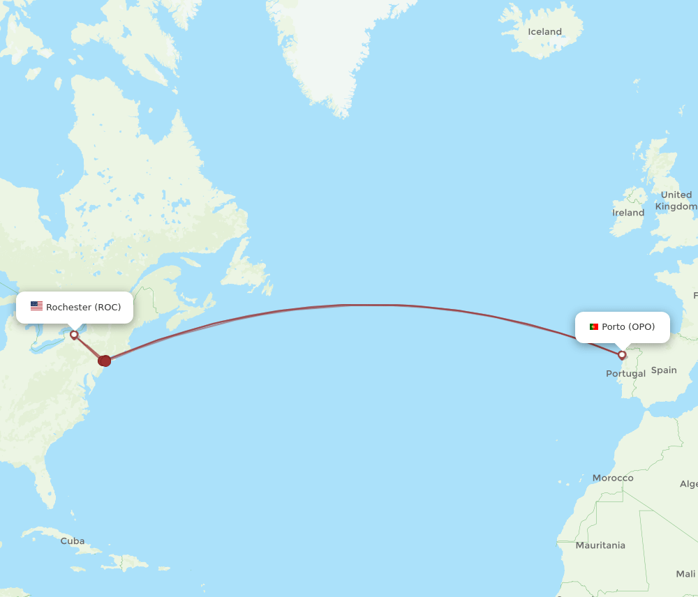 ROC-OPO flight routes