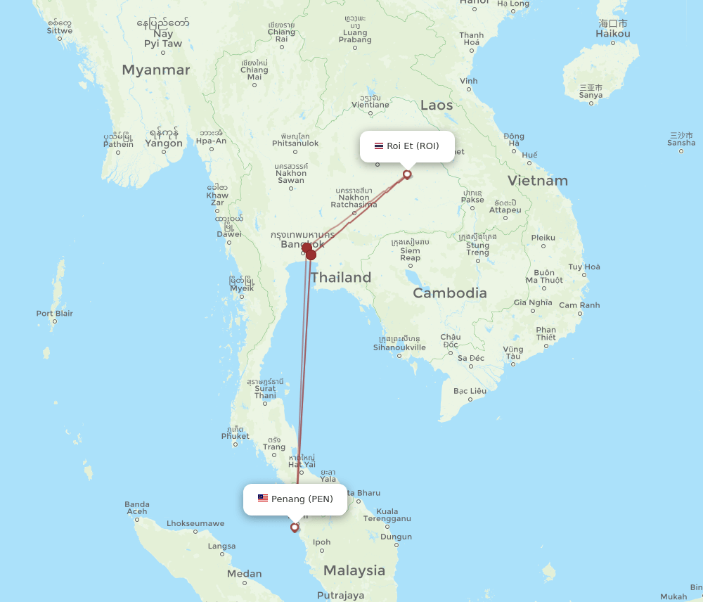 ROI-PEN flight routes