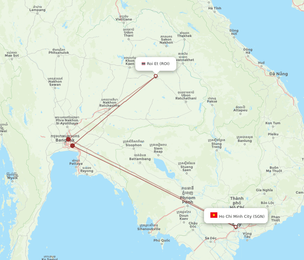 ROI-SGN flight routes