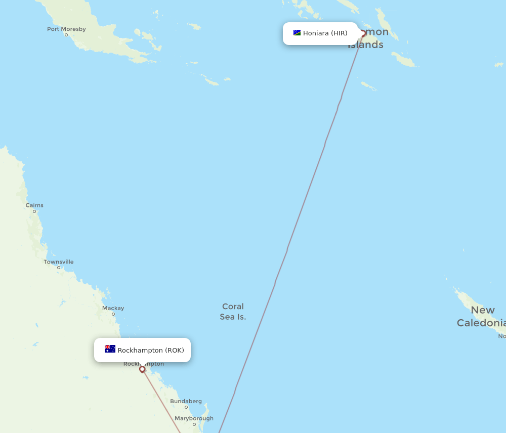 ROK-HIR flight routes