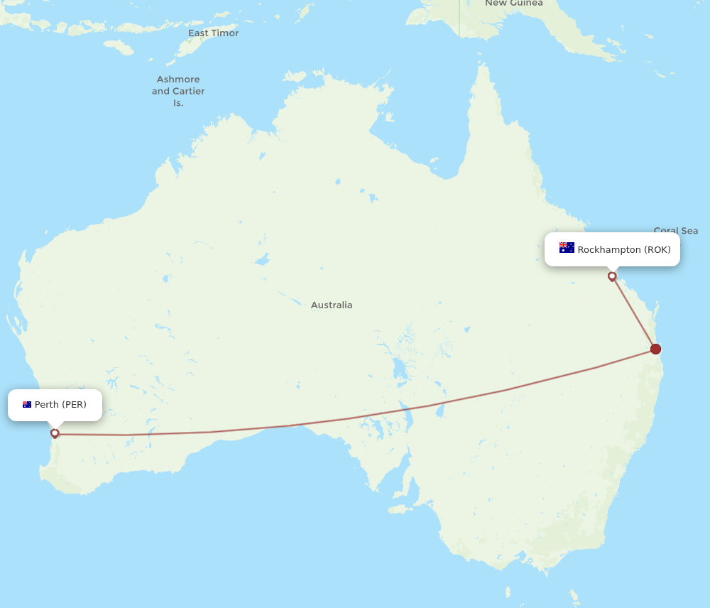 ROK-PER flight routes