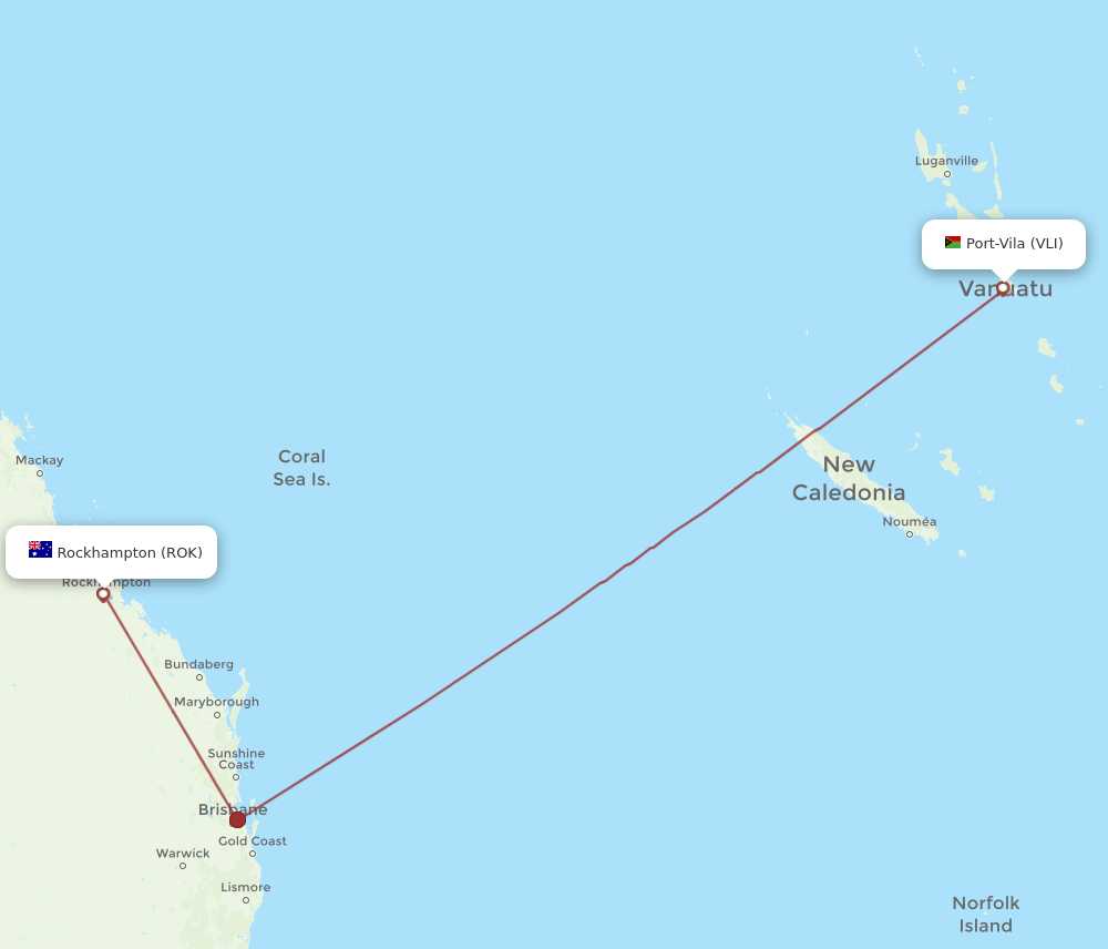 ROK-VLI flight routes