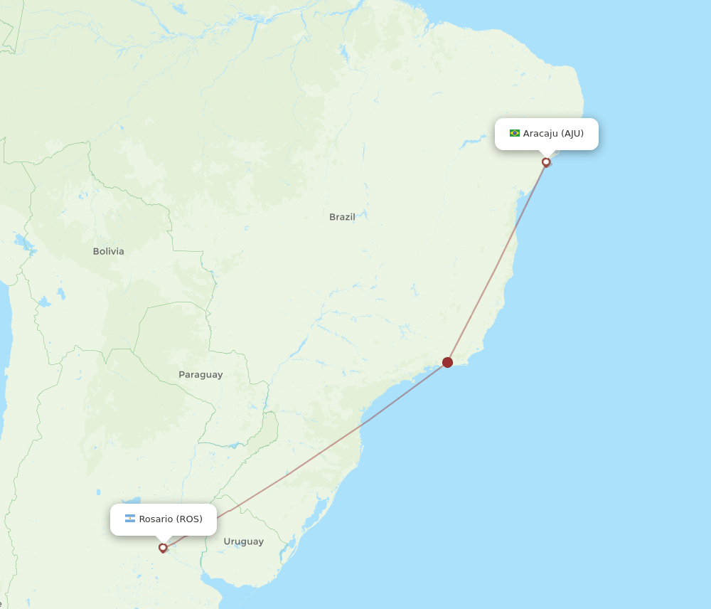 ROS-AJU flight routes