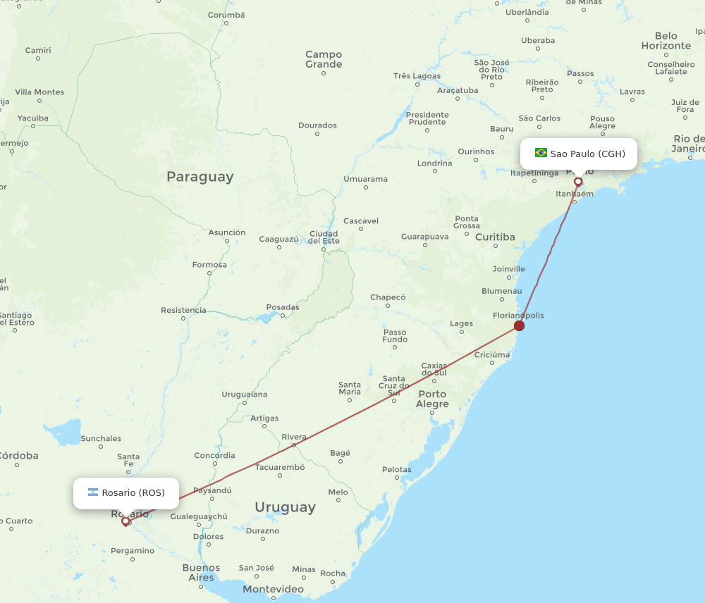 ROS-CGH flight routes