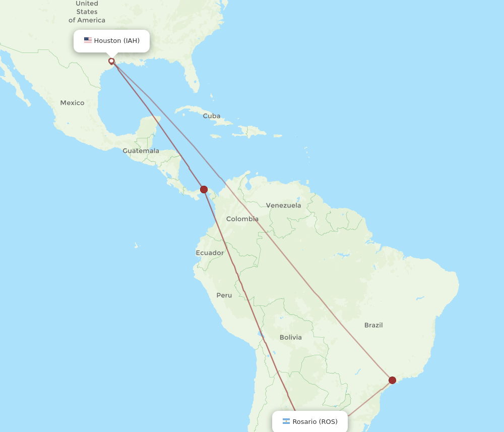 ROS-IAH flight routes