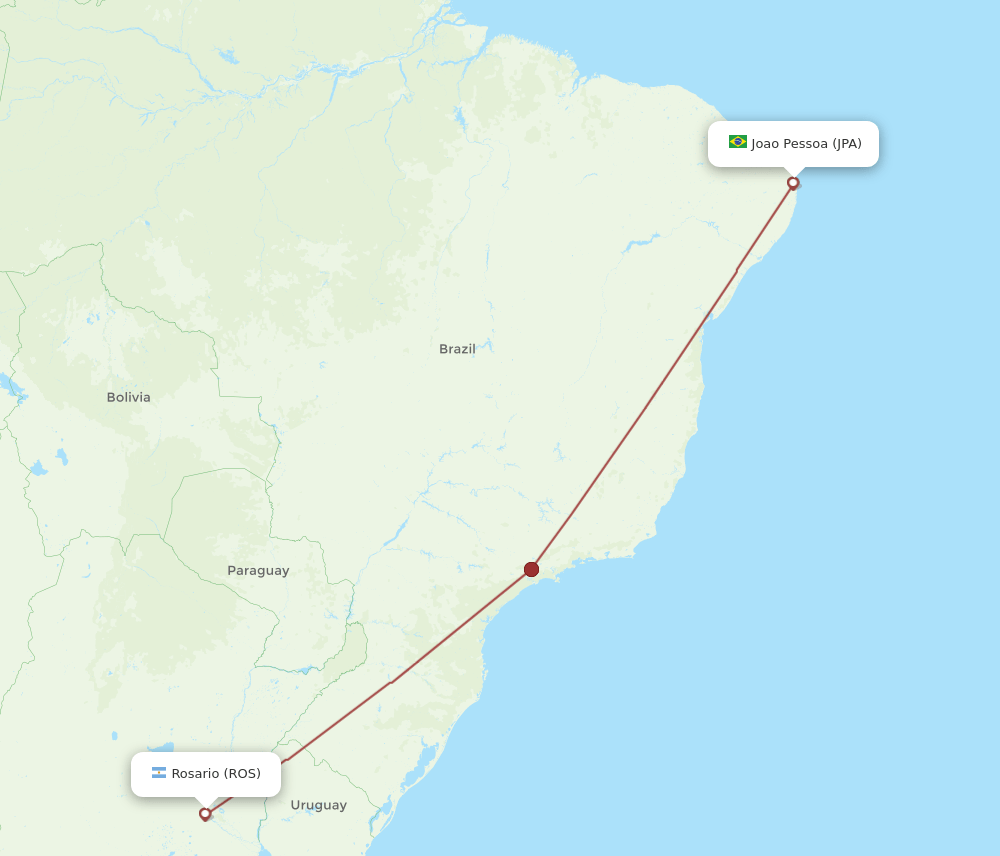 ROS-JPA flight routes