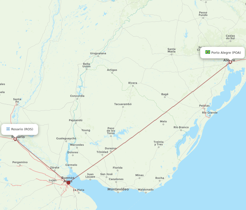 ROS-POA flight routes