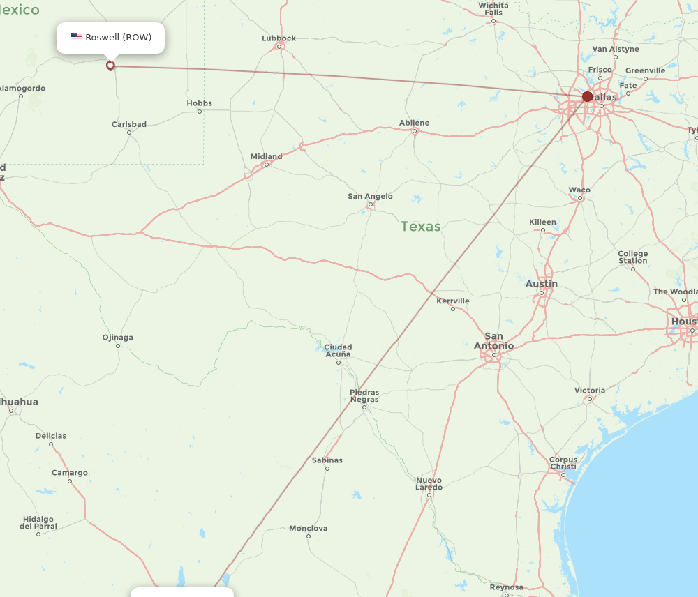 ROW-TRC flight routes