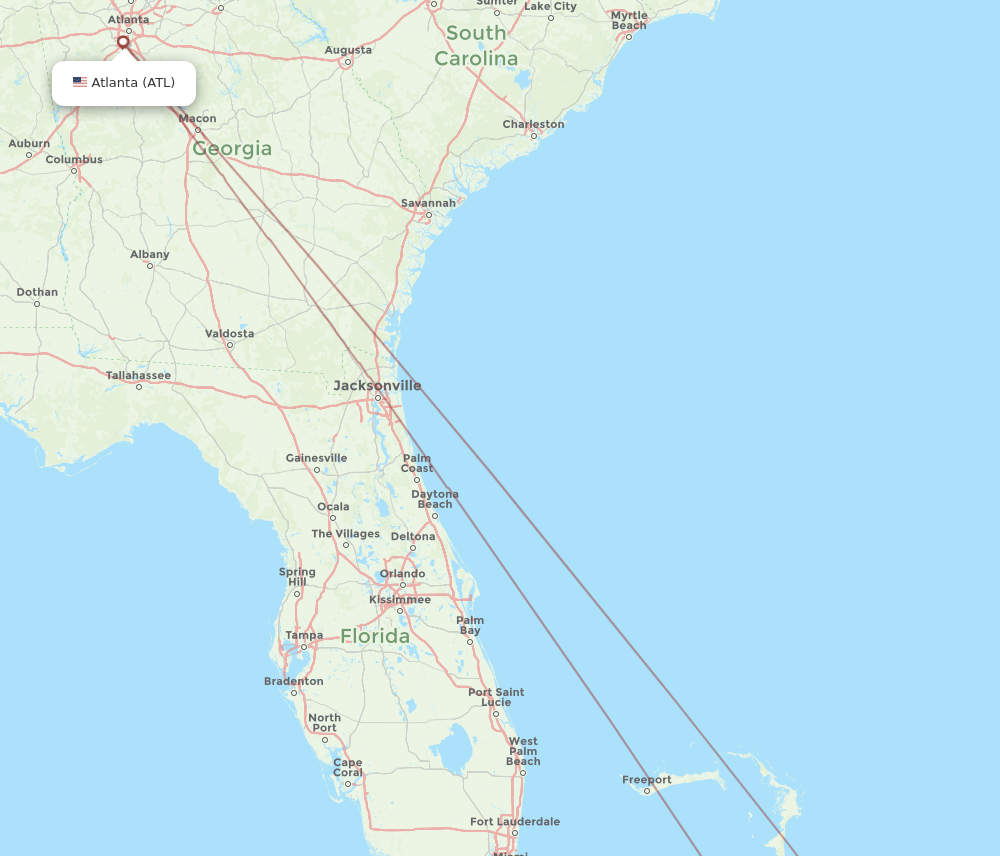 RSD-ATL flight routes