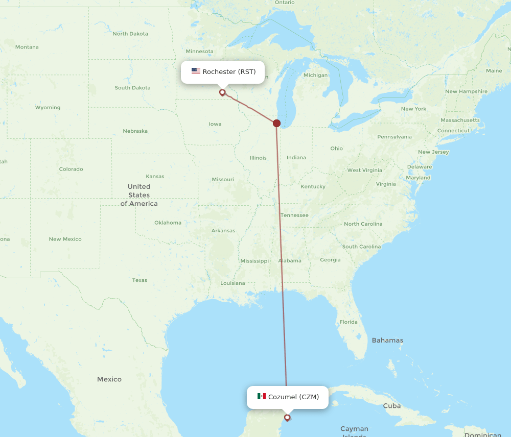 RST-CZM flight routes