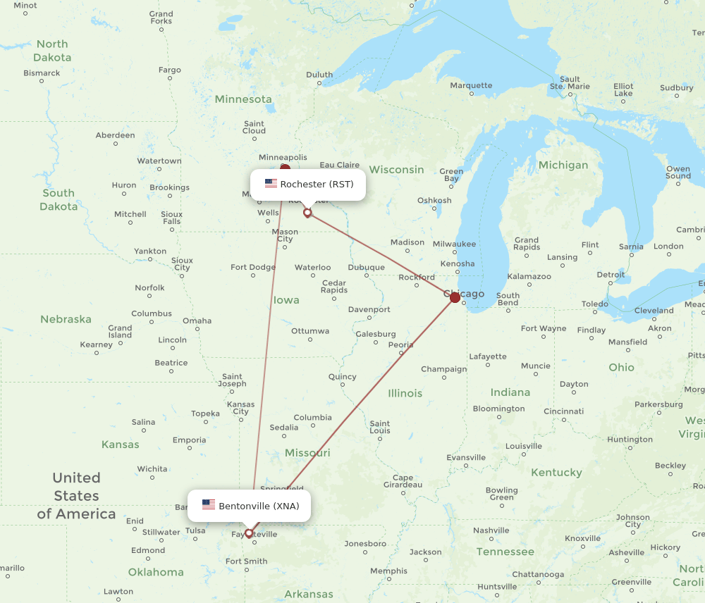 RST-XNA flight routes