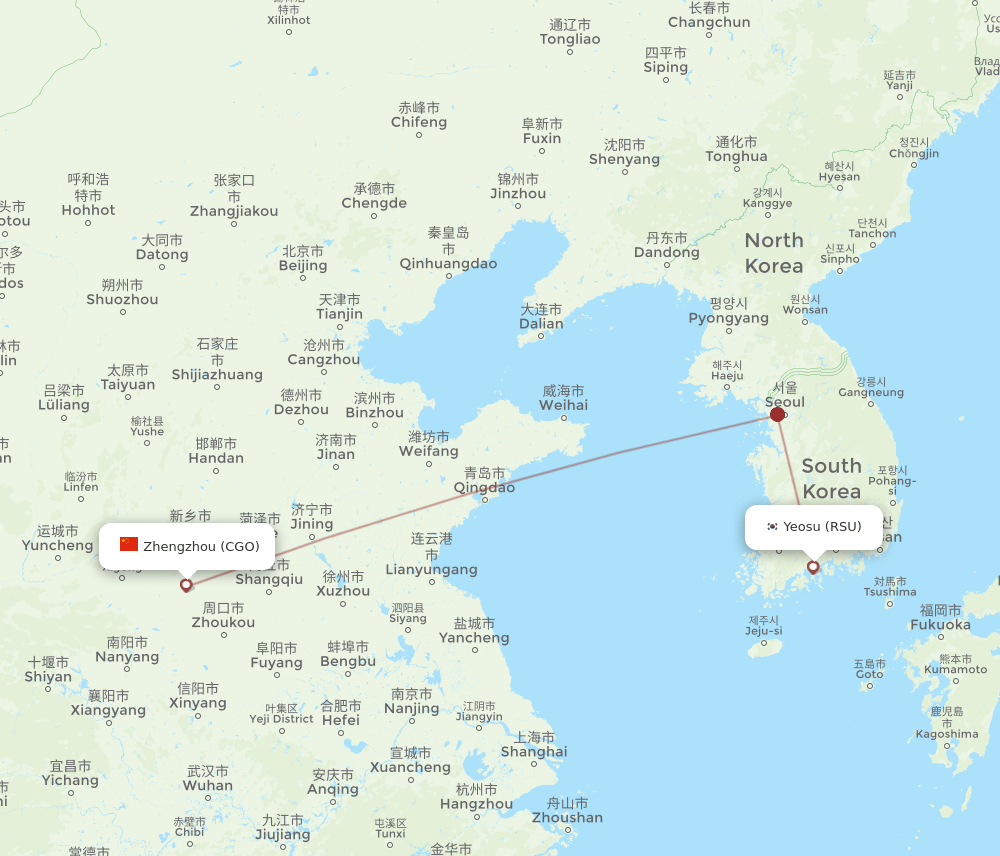RSU-CGO flight routes