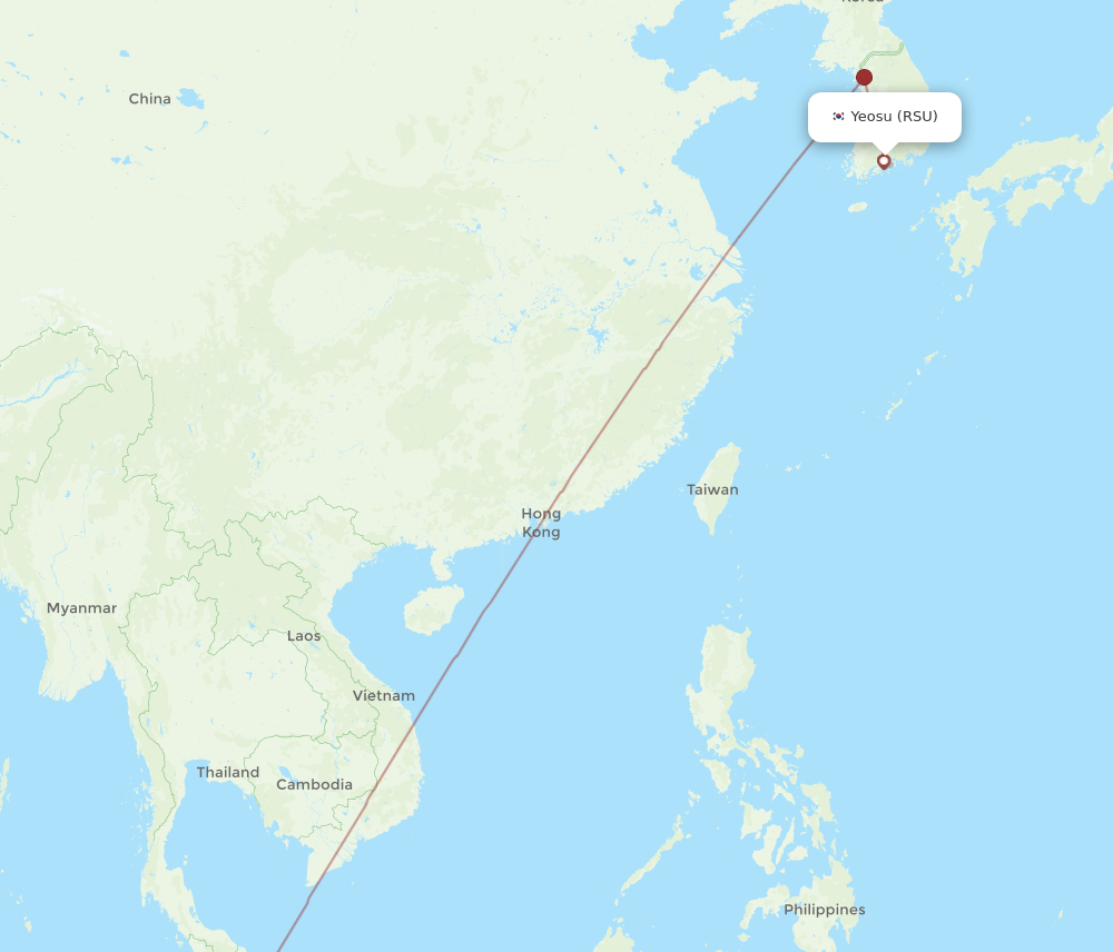 RSU to KUL flights and routes map