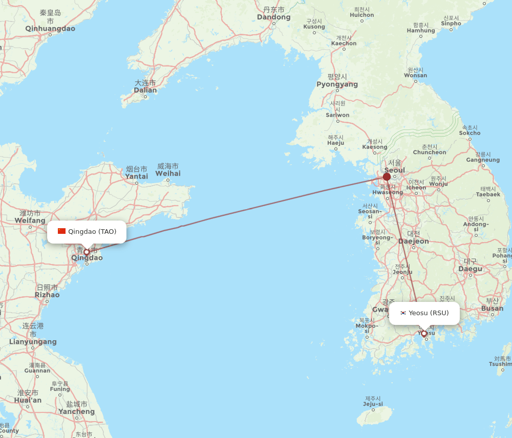 RSU-TAO flight routes