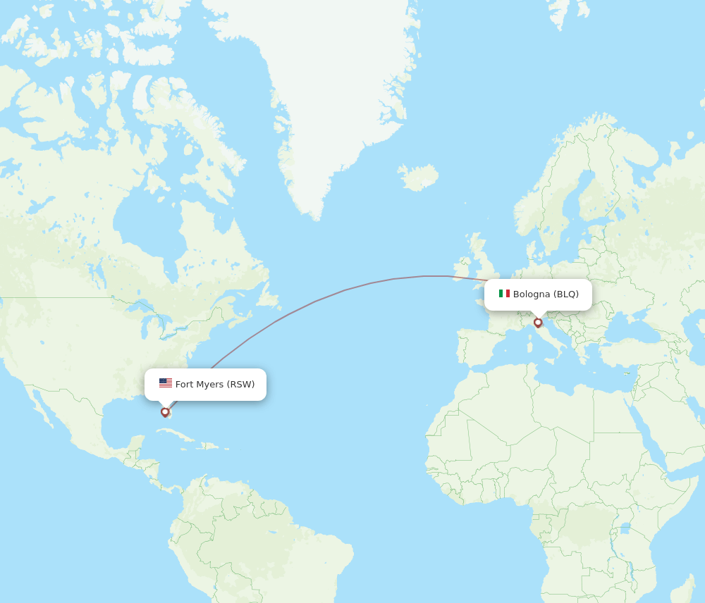 RSW-BLQ flight routes