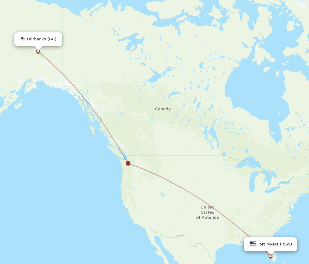 RSW-FAI flight routes