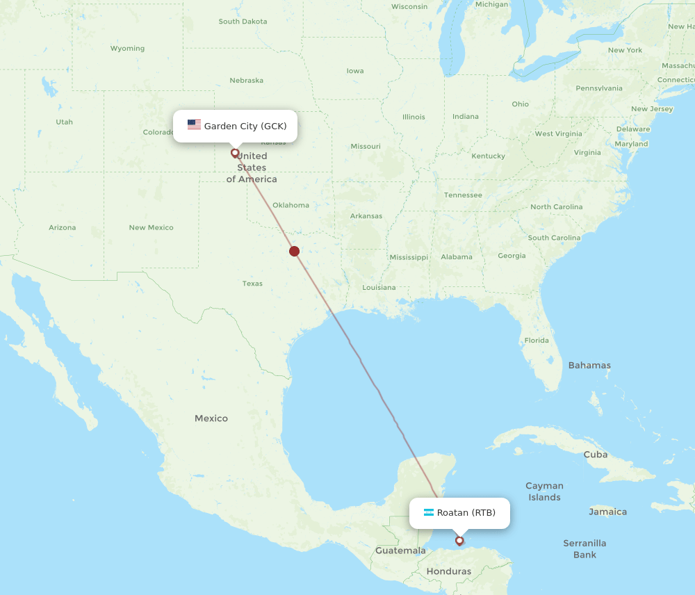 RTB-GCK flight routes