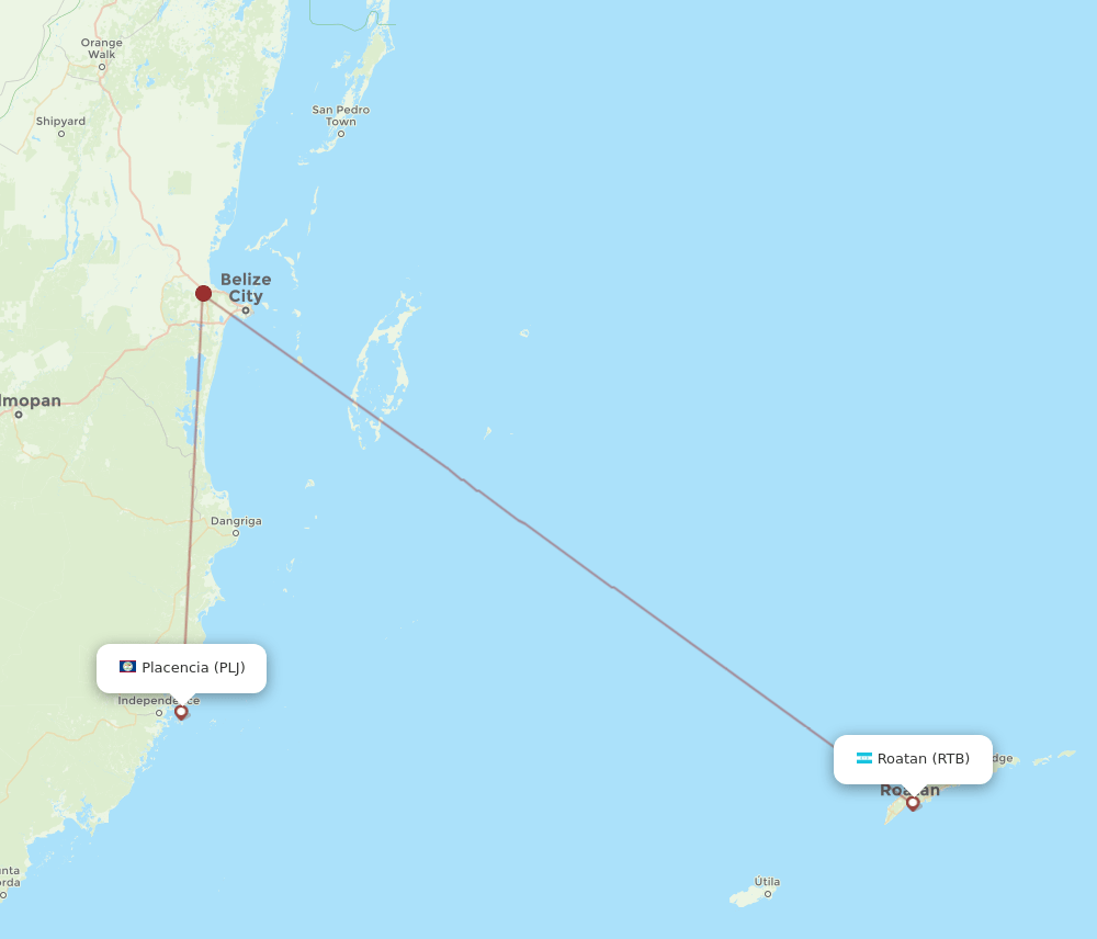 RTB-PLJ flight routes