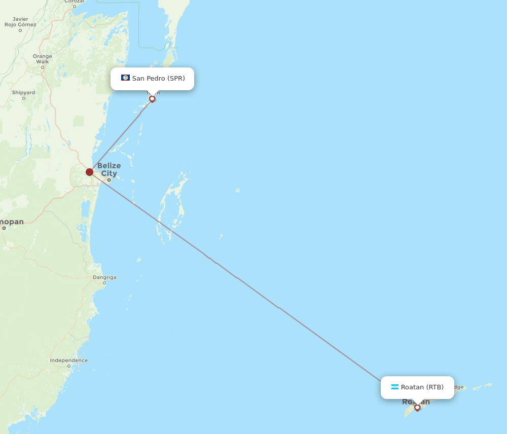 RTB-SPR flight routes