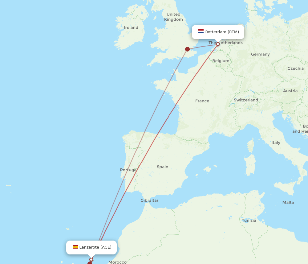 RTM-ACE flight routes
