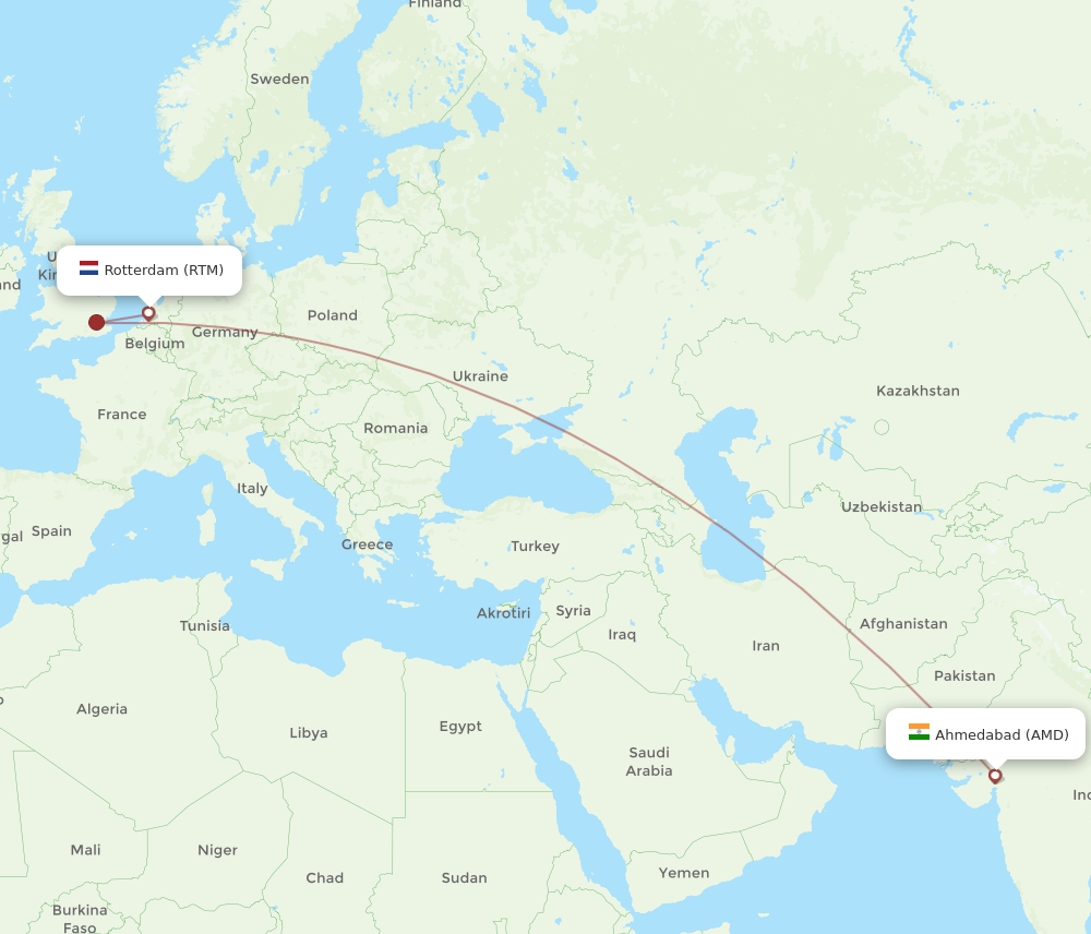 RTM-AMD flight routes