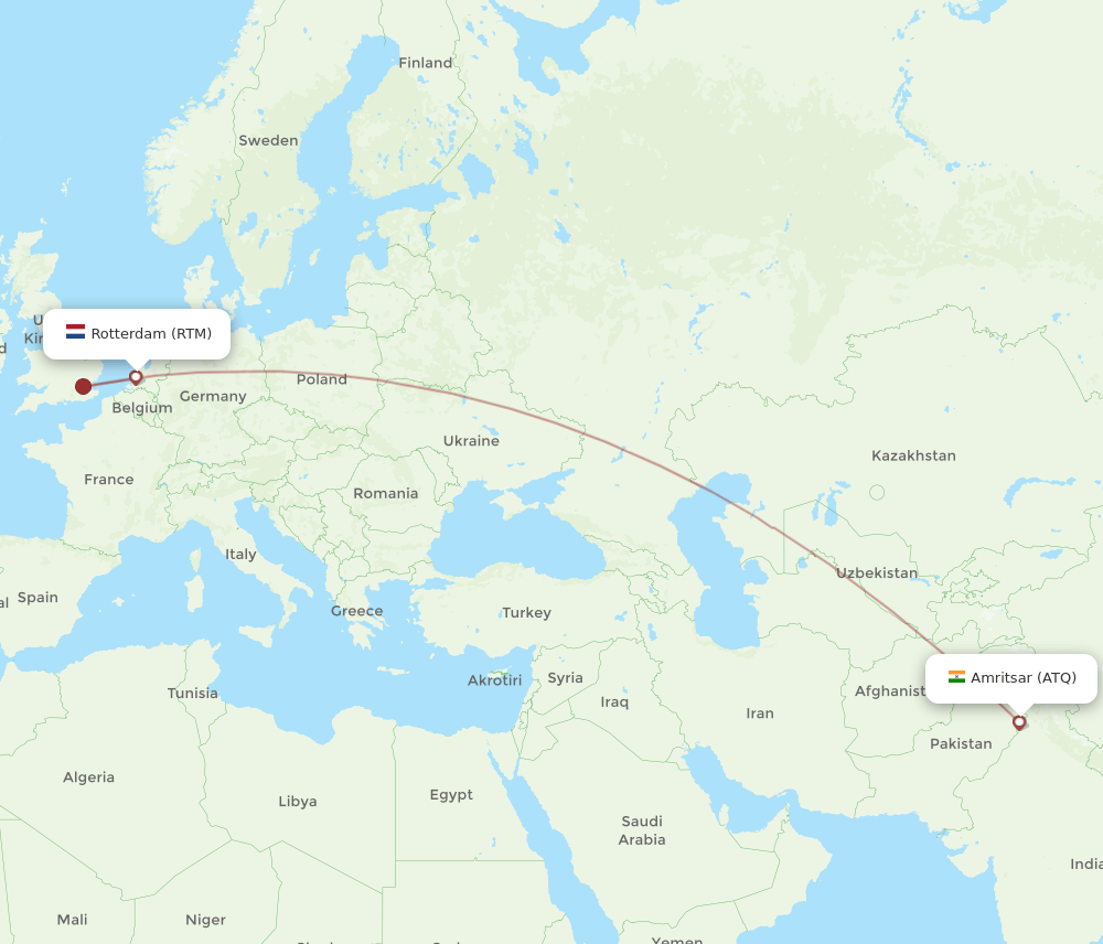 RTM-ATQ flight routes