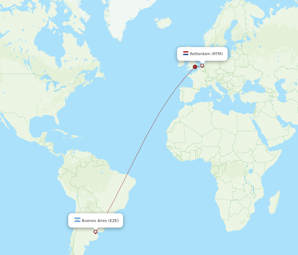 RTM-EZE flight routes