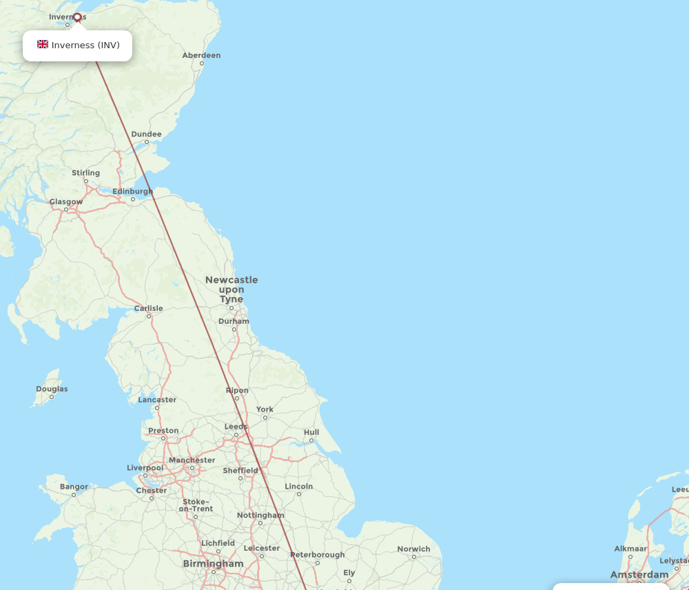 RTM-INV flight routes