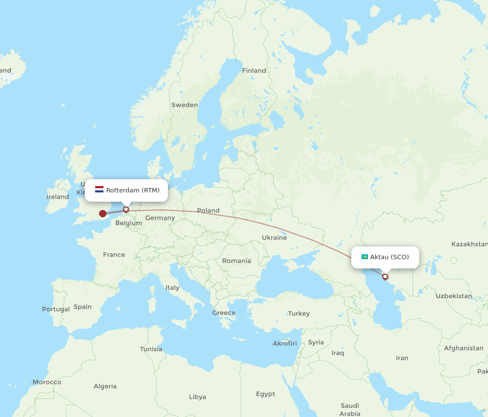RTM-SCO flight routes